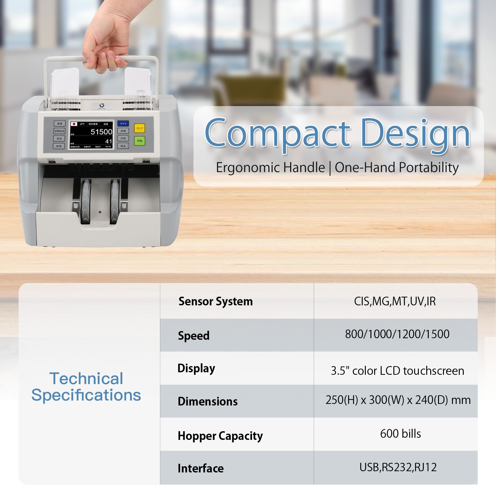 M-40 Single Pocket Note Counter - Image 2