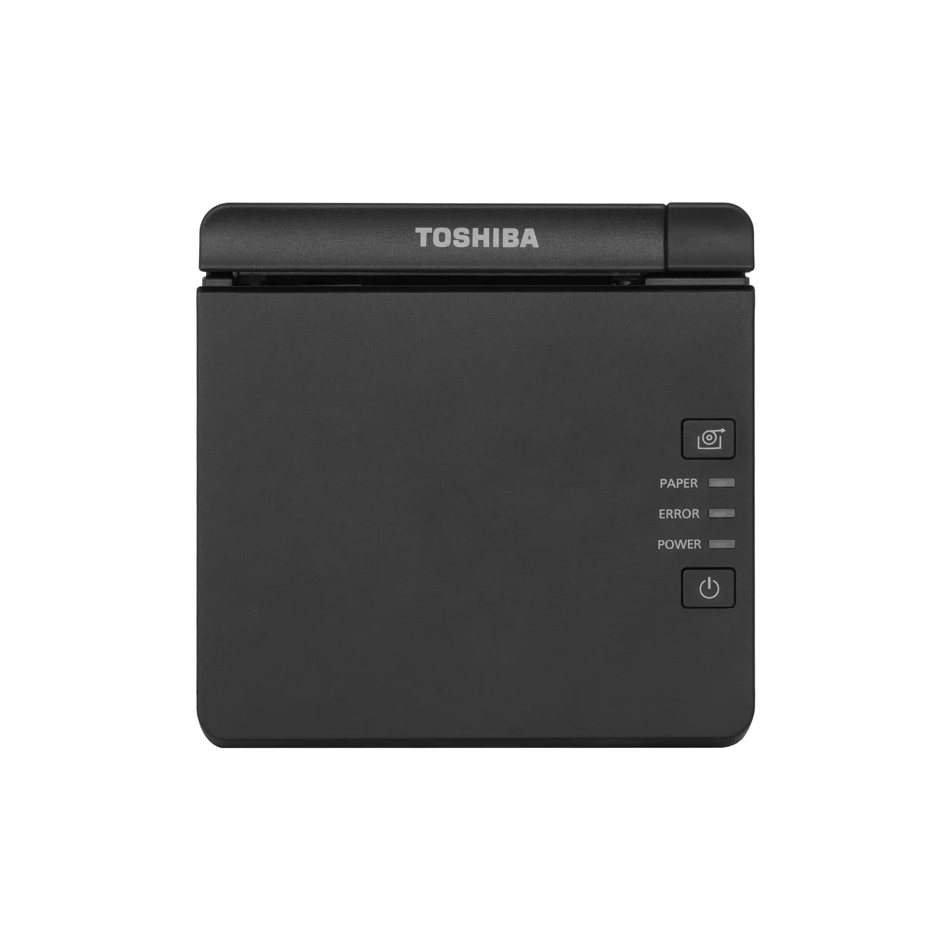 Toshiba Cube POS receipt printer front view for retail checkout