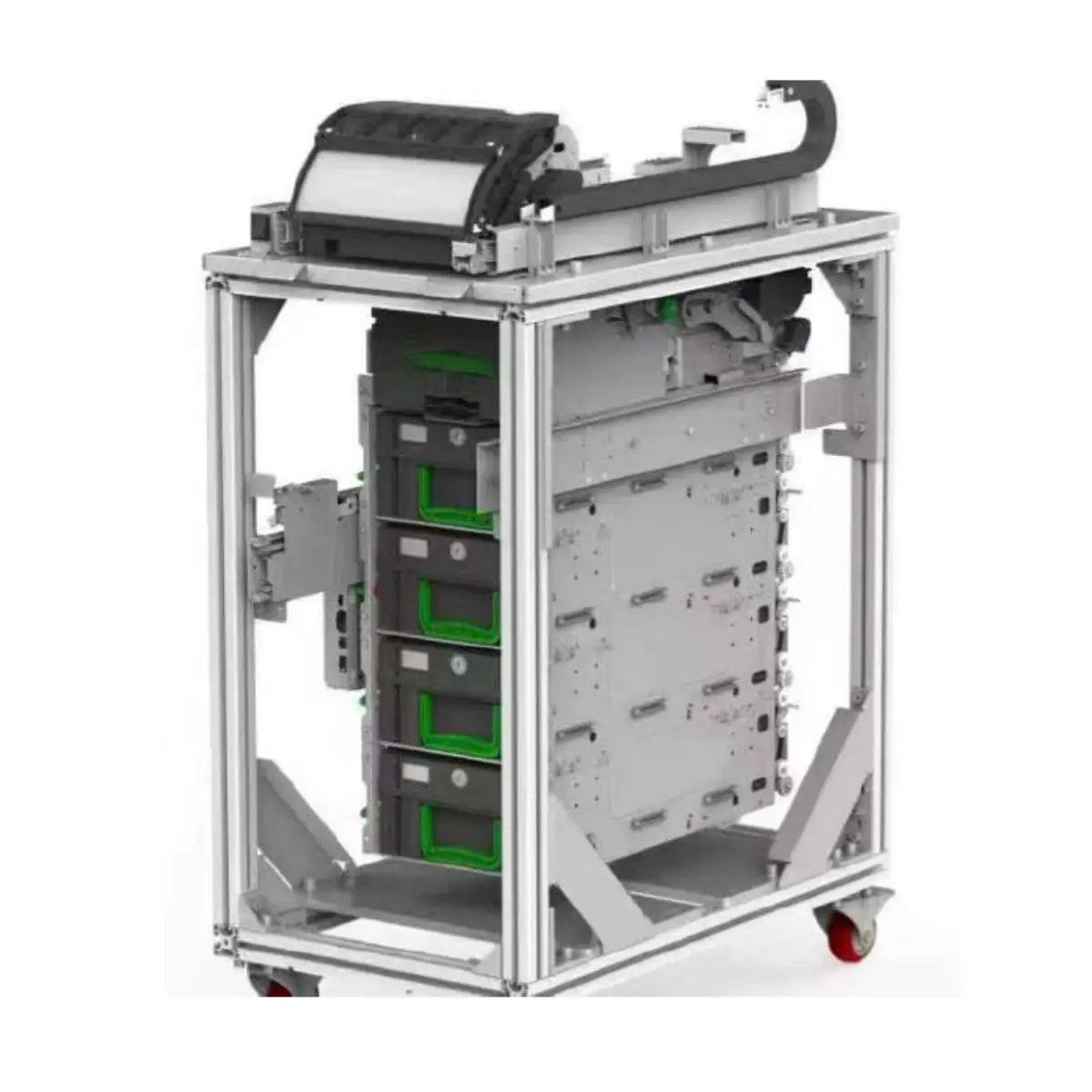 Internal cash dispenser module showing the secure cash handling and dispensing components designed for reliable, efficient cash management.